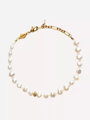000730683-R402072006-1 Gold-Plated Stellar Pearly Bracelet