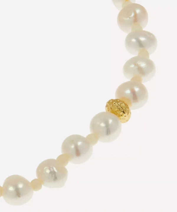 Gold-Plated Stellar Pearly Bracelet